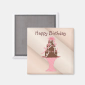 Happy Birthday Magneet (Voorkant / Achterkant)