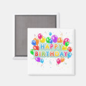 Happy Birthday Magneet (Voorkant / Achterkant)
