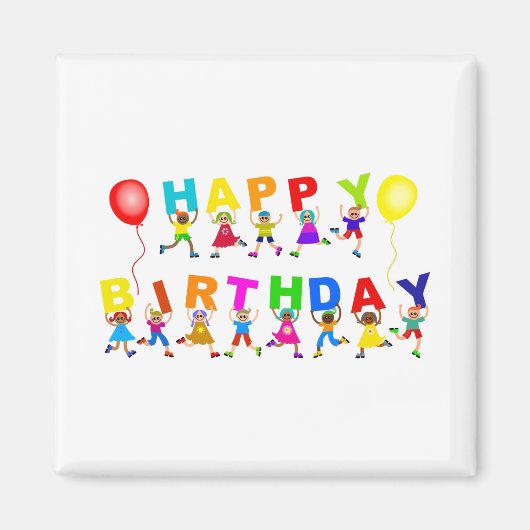 Happy Birthday Magneet (Voorkant)