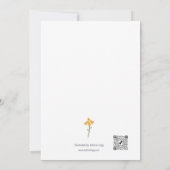 Happy Birthday Mam Floral Bedankkaart (Achterkant)