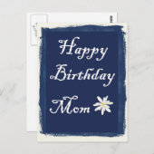 Happy Birthday mama Briefkaart (Voorkant / Achterkant)