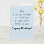 Happy Birthday mama Moeder Humor Funny Kaart (Gele Bloem)