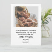Happy Birthday mama uit Baby Kaart (Staand voorkant)