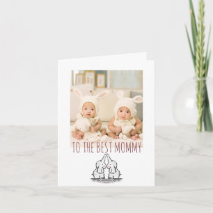 Happy Birthday mammie foto van Twins Card Kaart