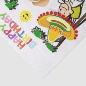 Happy Birthday Man Dog Tissuepapier (Detail)