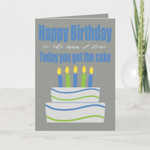 Happy Birthday Man I Love Funny Birthday Kaart