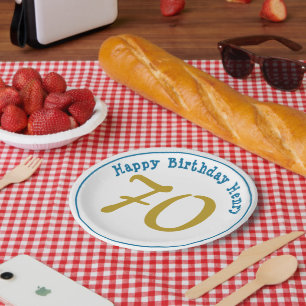 Happy Birthday Mannen Leeftijd Aantal Papieren Bor Bordje