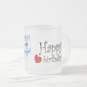Happy Birthday Matglas Koffiemok