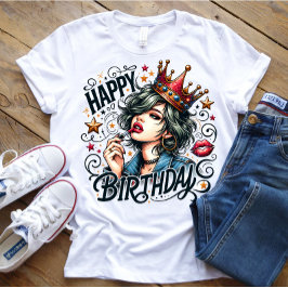Happy Birthday meisje T-shirt