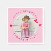 Happy Birthday met foto Servet (Voorkant)