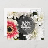 Happy Birthday Mijn liefde Briefkaart (Voorkant / Achterkant)