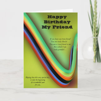 Happy Birthday Mijn vriend Kaart
