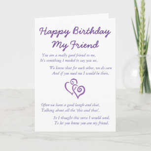 Happy Birthday Mijn vriend Kaart