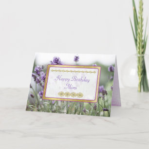 Happy Birthday Mimi Lavender Fields Card Kaart