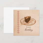 Happy Birthday-minimalistische kaart (Voorkant / Achterkant)