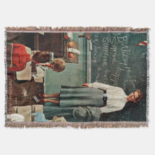 Happy Birthday, Miss Jones van Norman Rockwell Deken