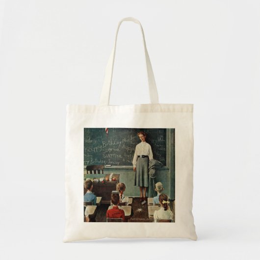 Happy Birthday, Miss Jones van Norman Rockwell Tote Bag (Voorkant)