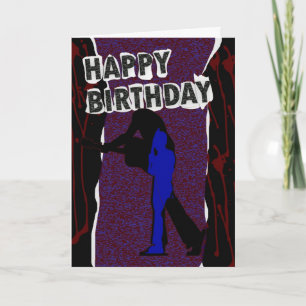 Happy Birthday Moderne kaart, Retro Punk Kaart