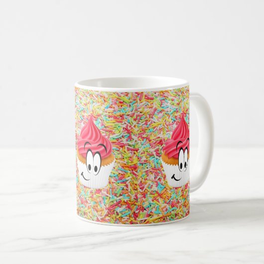 Happy Birthday Mok Cupcake (Voorkant rechts)