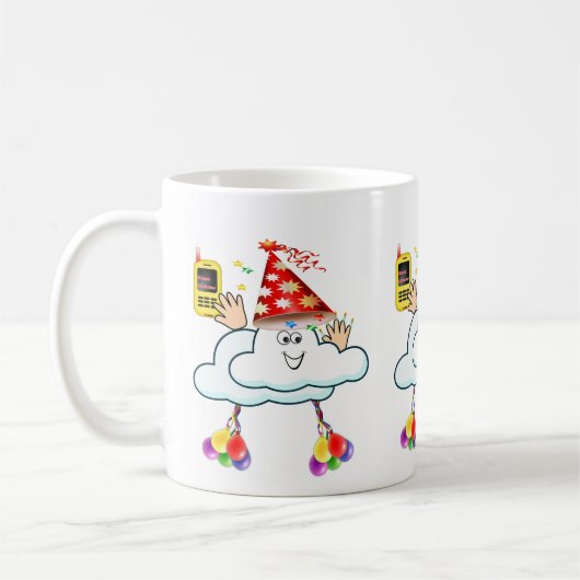 Happy Birthday Mok IPhone Tekst Cloud (Links)