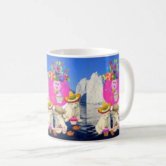 Happy Birthday Mok Polar Beer (Voorkant rechts)