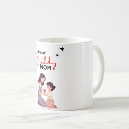 Happy Birthday Mom Mok - Elegant bloemontwerp