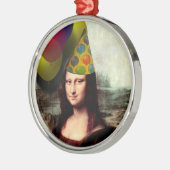 Happy Birthday Mona Lisa Metalen Ornament (Links)