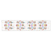 Happy Birthday Monkey Cupcake Table Runner Korte Tafelloper (Horizontaal)