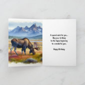 Happy Birthday Moose Mannen Kaart (Binnen)