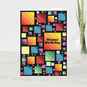Happy Birthday Mosaic Kaart