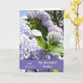 Happy Birthday Mother Hydrangea Flowers Kaart (Gele Bloem)