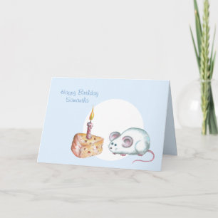 Happy Birthday Mouse Kaart