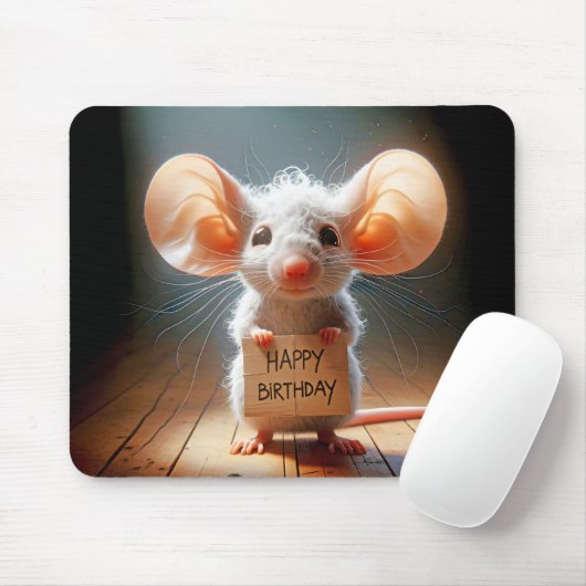 Happy Birthday Mouse Muismat (Met muis)