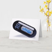 Happy Birthday MP3 type speler Kaart (Gele Bloem)