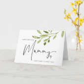 Happy Birthday Mummy Gift voor moeder om Baby Bump Kaart (Gele Bloem)