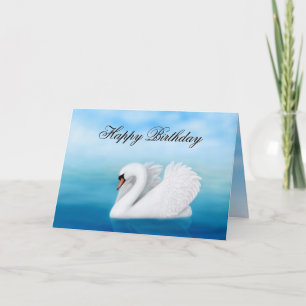 Happy Birthday Mute Swan Kaart
