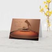 Happy Birthday Muziekdocent Kaart (Gele Bloem)