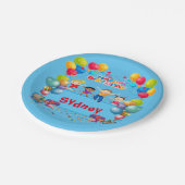 Happy Birthday Naam Party Papier Bord 7 inch (Gekanteld)