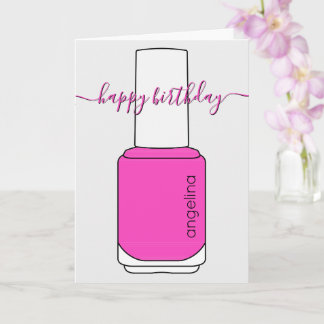 Happy Birthday Nail poolse kunst Kaart