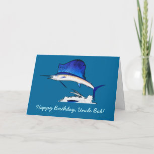 Happy Birthday Name met Sailfish Kaart