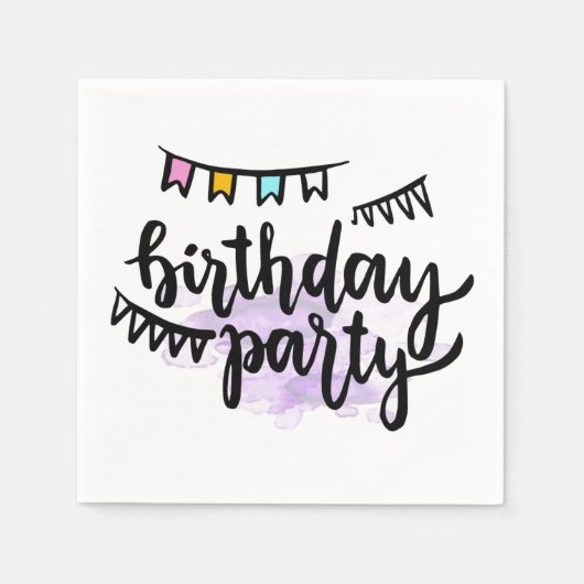 Happy Birthday Napkins Servet (Voorkant)