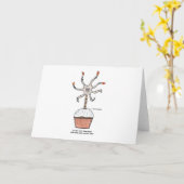 Happy Birthday Neuron Cupcake Kaart (Gele Bloem)