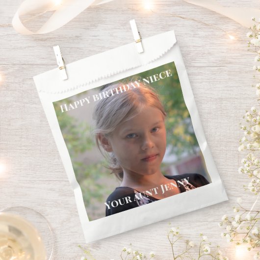 Happy Birthday niece cadeau Bedankzakje (Geknipt)