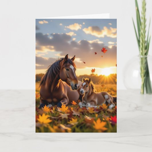 Happy Birthday Niece | Horse Themed Kaart (Voorkant)