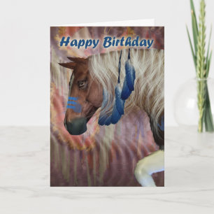 Happy Birthday Noord-Amerikaans paard Kaart