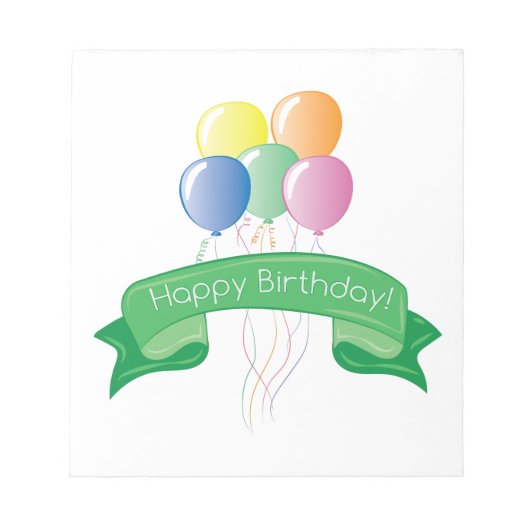 Happy Birthday Notitieblok (Voorkant)