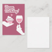 Happy Birthday Notitiekaartje (Voorkant / Achterkant)