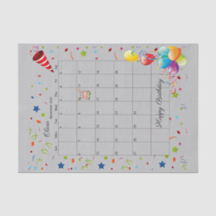 Happy Birthday November 2022 Weefselpapier Tissuepapier