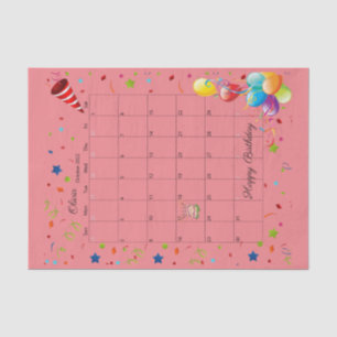 Happy Birthday Oktober 2022 Weefselpapier Tissuepapier