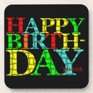 Happy Birthday Onderzetter